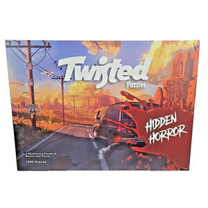 Twisted Puzzles 1000pc Jigsaw Puzzle Road Trip Hidden Horror Mystery Puzzle